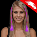 LED Braided Hair Extensions Purple